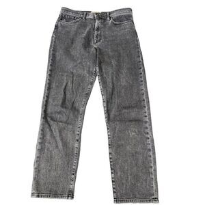 Baldwin Jeans Womens 28 Black Therese High Rise Classic‎ Straight Leg Onyx Wash